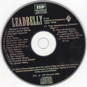 4CD/Caja Leadbelly: Important Recordings 1934 - 1949