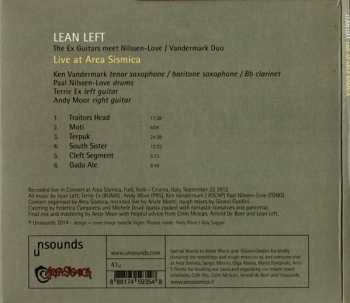 CD Lean Left: Live At Area Sismica