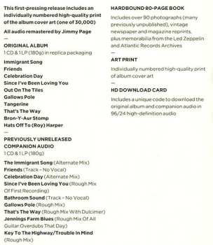 2LP/2CD/Caja Led Zeppelin: Led Zeppelin III DLX
