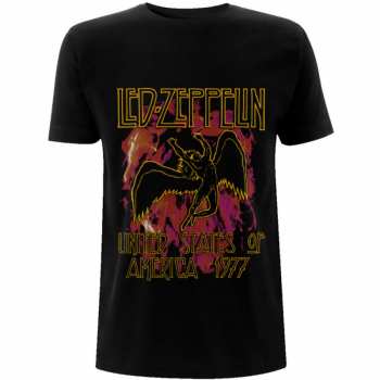 Mercancía Led Zeppelin: Tričko Black Flames  S