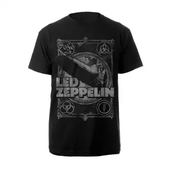 Álbum Led Zeppelin: Camiseta Vintage Print Lz1