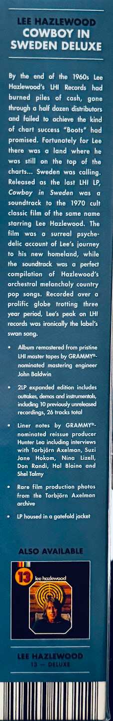 2LP Lee Hazlewood: Cowboy In Sweden DLX