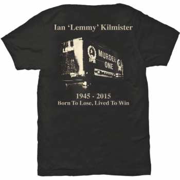 Mercancía Lemmy: Tričko Lived To Win  S