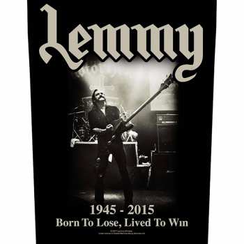 Merch Lemmy: Aplicación en la espalda Lived To Win
