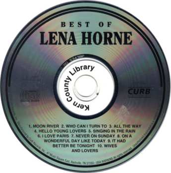 CD Lena Horne: Best Of Lena Horne