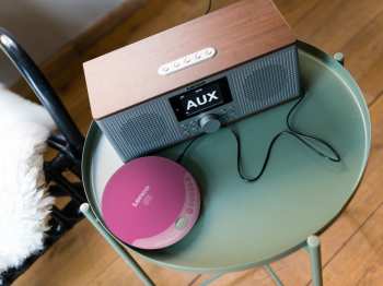 Técnica de áudio Lenco CD-011BU Růžová