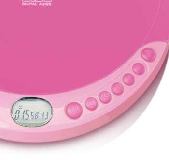 Técnica de áudio Lenco CD-011BU Růžová