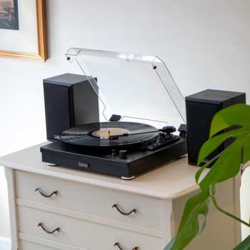 Técnica de áudio Lenco LS-100BK Černá