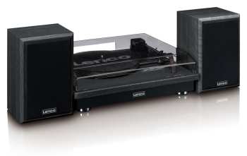 Técnica de áudio Lenco LS-100BK Černá