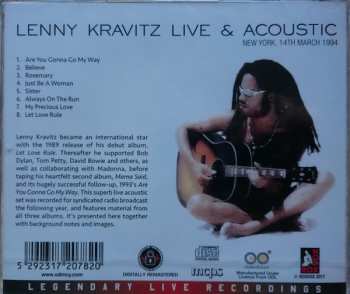 CD Lenny Kravitz: Live & Acoustic - New York, 14th March 1994