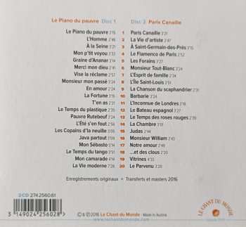 2CD Léo Ferré: Le Piano Du Pauvre - Paris Canaille