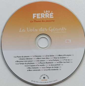 2CD Léo Ferré: Le Piano Du Pauvre - Paris Canaille