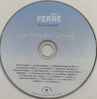 2CD Léo Ferré: Le Piano Du Pauvre - Paris Canaille