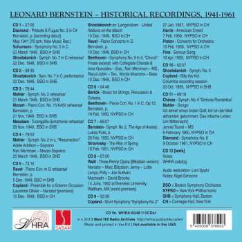 12CD/Caja Leonard Bernstein: Historical Recordings 1941 - 1961