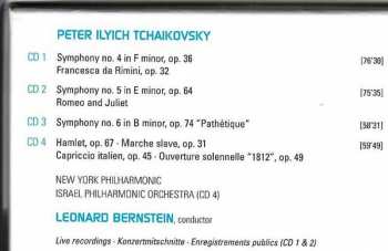 4CD/Caja Pyotr Ilyich Tchaikovsky: Symphonies Nos. 4, 5 & 6 "Pathétique" | "1812" Overture | Romeo & Juliet | Francesca Di Rimini
