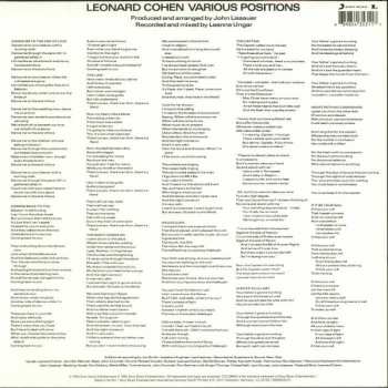 LP Leonard Cohen: Various Positions