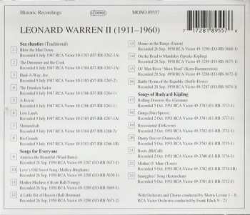 CD Leonard Warren: Leonard Warren II (Sea Shanties • Songs For Everyone • Songs Of Rudyard Kipling)