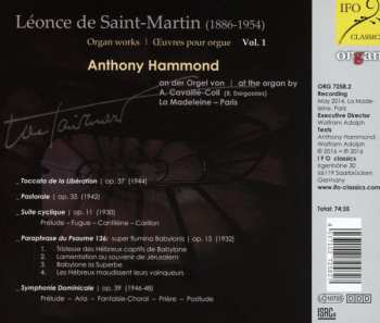 CD Anthony Hammond: Organ Works | Œuvre Pour Orgue | Vol. 1