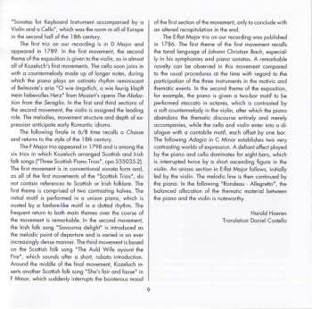 CD Leopold Koželuh: Piano Trios Vol. 4