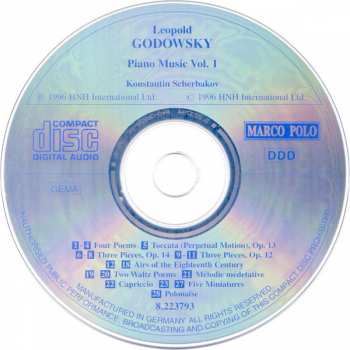 CD Leopold Godowsky: Piano Music Vol. 1