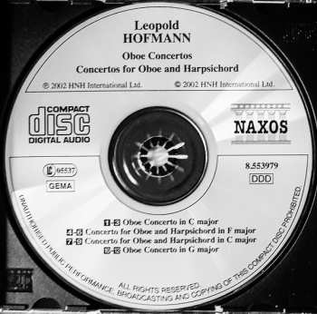 CD Stefan Schilli: Oboe Concertos, Oboe And Harpsichord Concertos