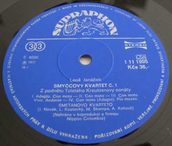 LP Leoš Janáček: Smyčcové Kvartety