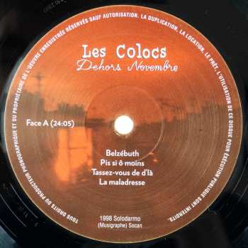LP Les Colocs: Dehors Novembre