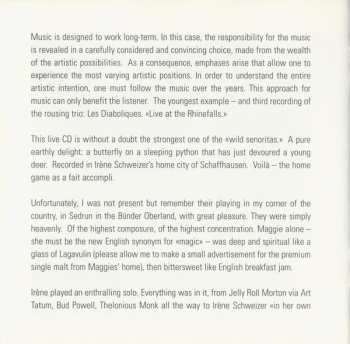 CD Les Diaboliques: Live At The Rhinefalls