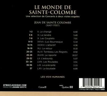 CD Les Voix Humaines: Le Monde de Sainte-Colombe