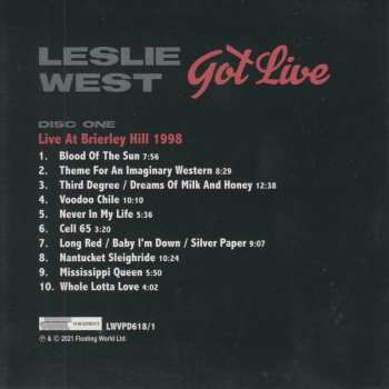 4CD/Caja Leslie West: Got Live