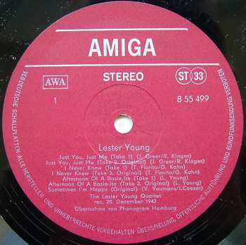LP Lester Young: Lester Young