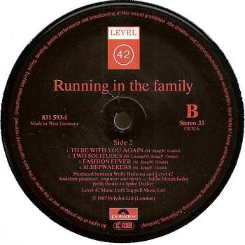 LP Level 42: Running In The Family