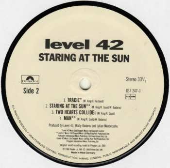 LP Level 42: Staring At The Sun