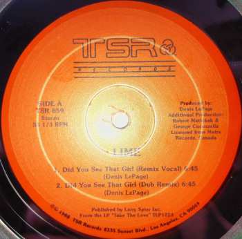 LP Lime: Did You See That Girl / Cutie Pie