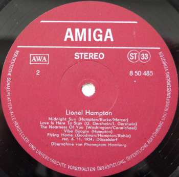 LP Lionel Hampton: Lionel Hampton