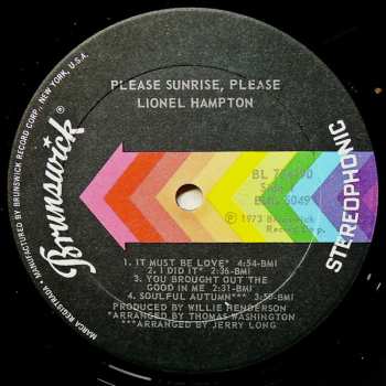 LP Lionel Hampton: Please Sunrise