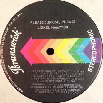 LP Lionel Hampton: Please Sunrise