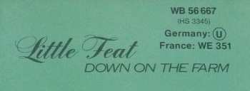 LP Little Feat: Down On The Farm