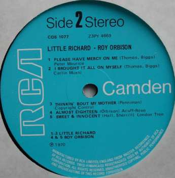 LP Little Richard: Little Richard & Roy Orbison