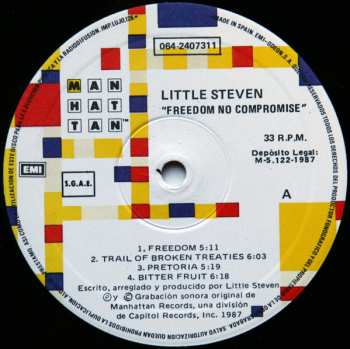 LP Little Steven: Freedom No Compromise 