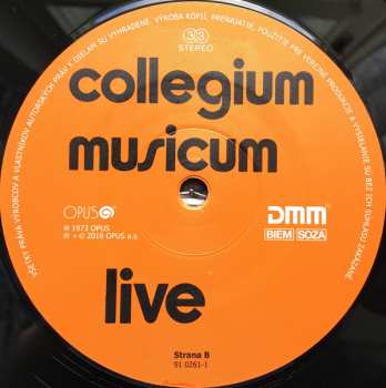 LP Collegium Musicum: Live
