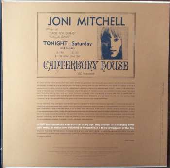 3LP Joni Mitchell: Live At Canterbury House - 1967 LTD
