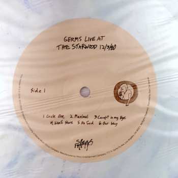 2LP Germs: Live At The Starwood Dec 3, 1980  LTD | NUM | CLR