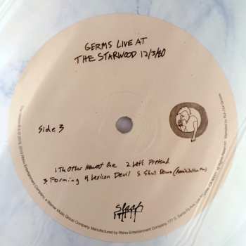 2LP Germs: Live At The Starwood Dec 3, 1980  LTD | NUM | CLR