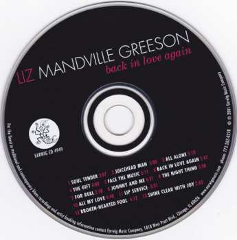 CD Liz Mandville Greeson: Back In Love Again