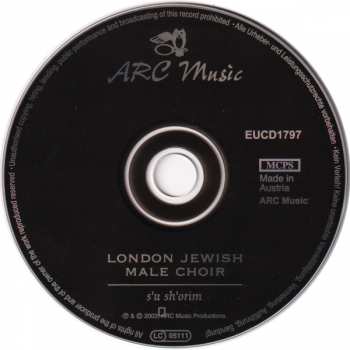 CD London Jewish Male Choir: S'u Sh'orim