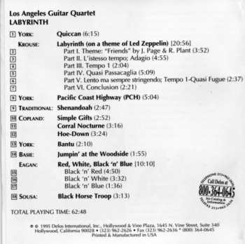 CD Los Angeles Guitar Quartet: Labyrinth