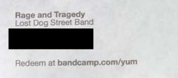 LP Lost Dog Street Band: Rage & Tragedy