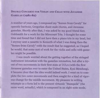 CD Lou Harrison: Double Concerto & Trio