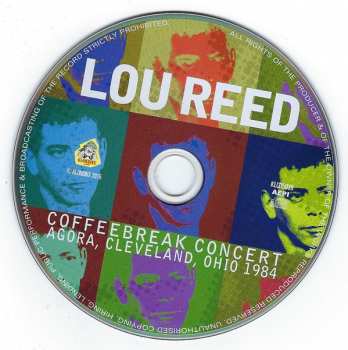 CD Lou Reed: Coffeebreak Concert, Agora 1984